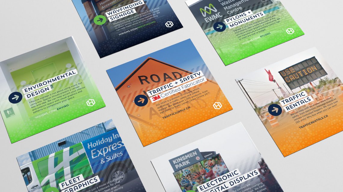 Hi-Signs — Double-sided inserts