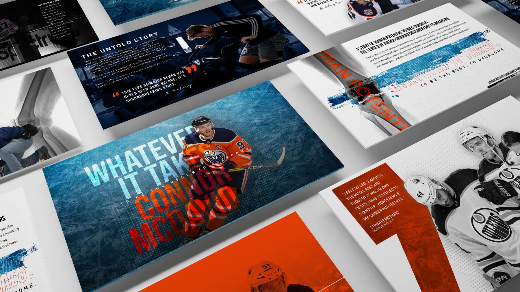 Whatever It Takes pitch deck spreads